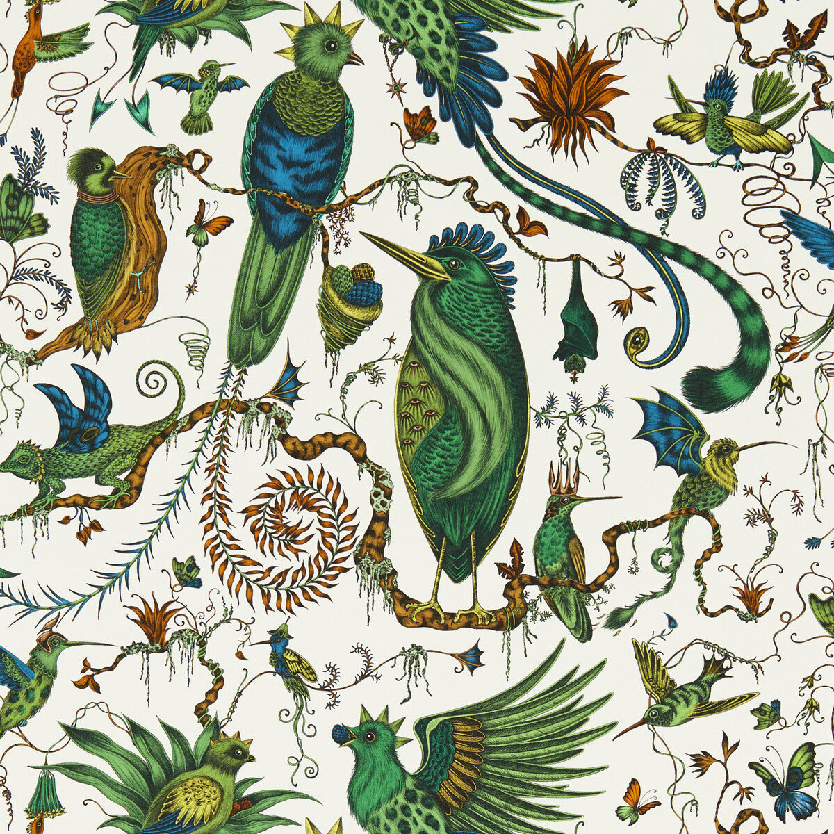 w021703cac0-quetzal-green-wp-clarke-and-clarke - CLARKE AND CLARKE Wallpaper