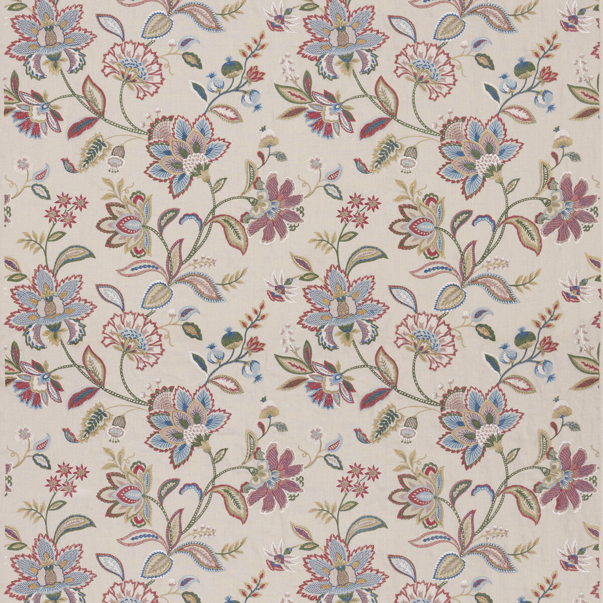 bf1102810-langley-redblue-g-p-j-baker - G P & J BAKER Fabric