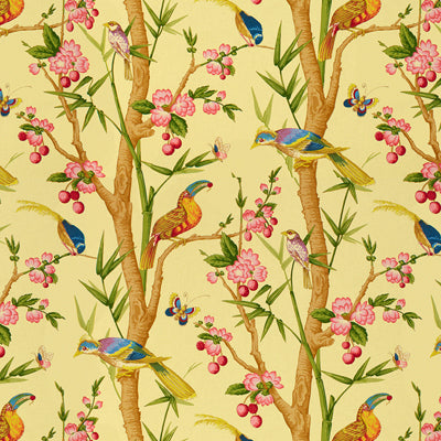 br-71622010-toucans-jaune-brunschwig-fils - BRUNSCHWIG & FILS Fabric