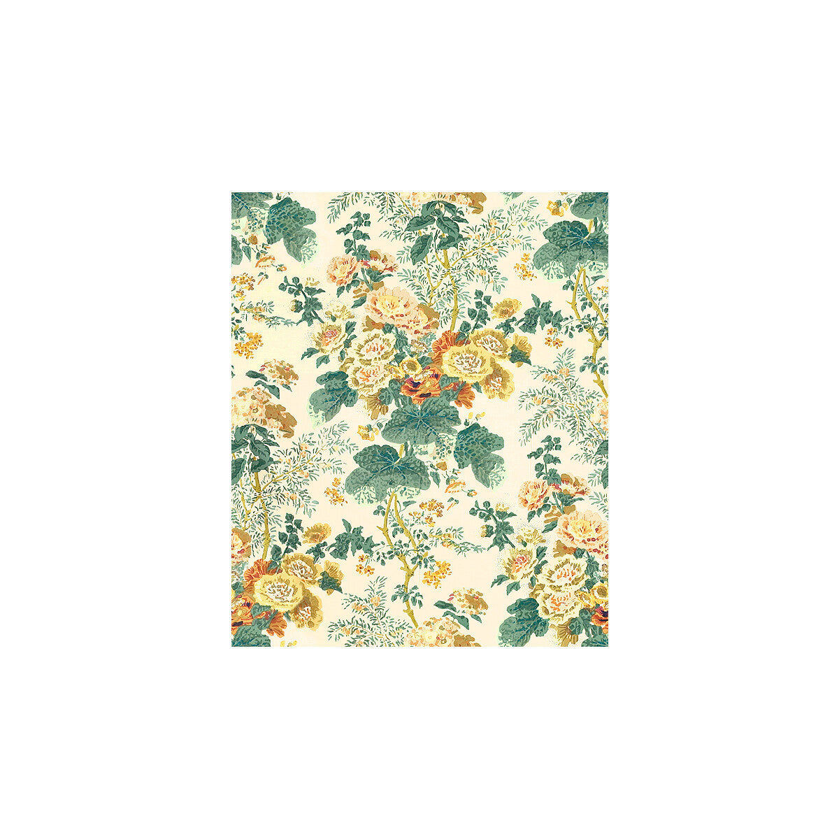 7126lj0-hollyhock-hdb-yellow-lee-jofa - LEE JOFA Fabric