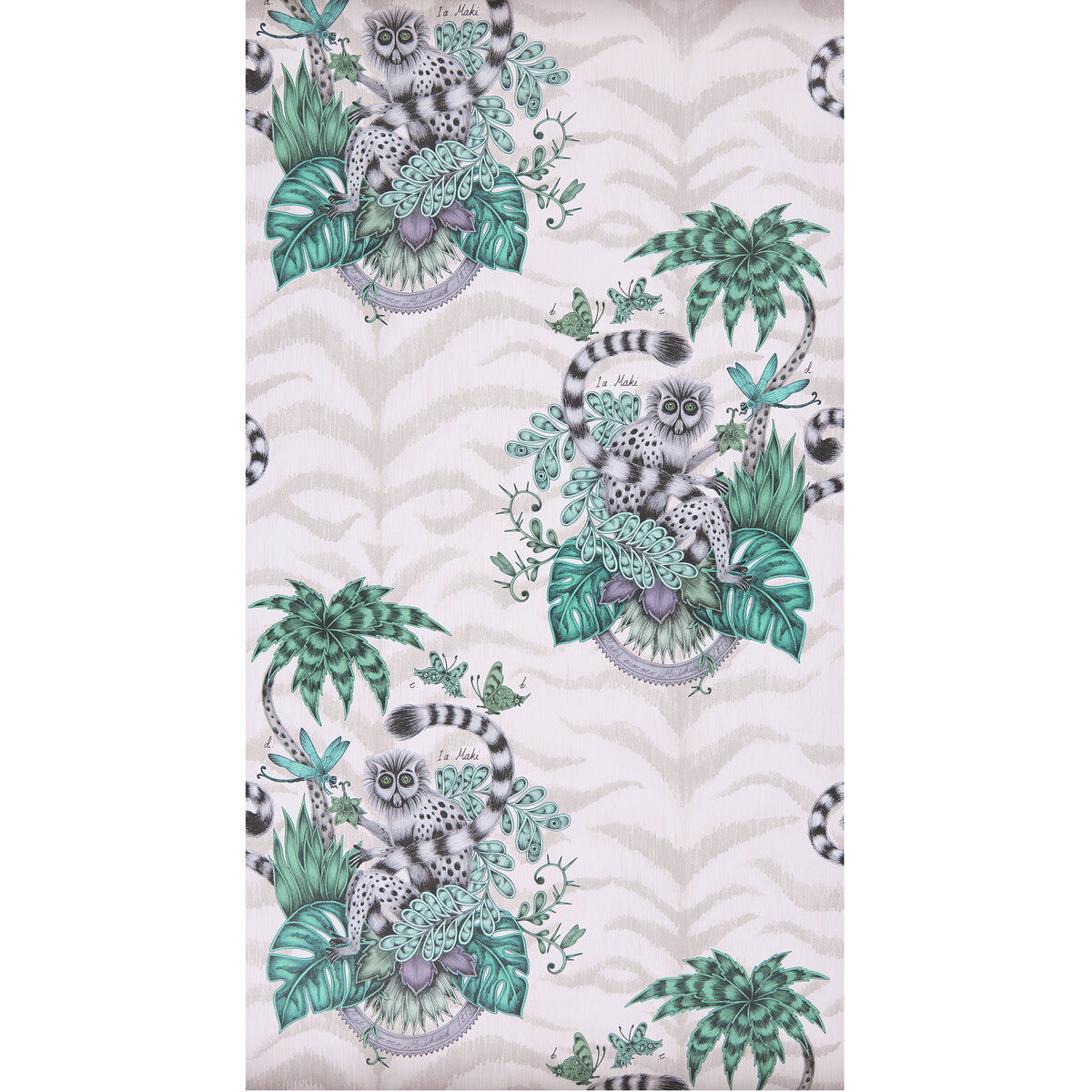 w010304cac0-lemur-pink-clarke-and-clarke - CLARKE AND CLARKE Wallpaper