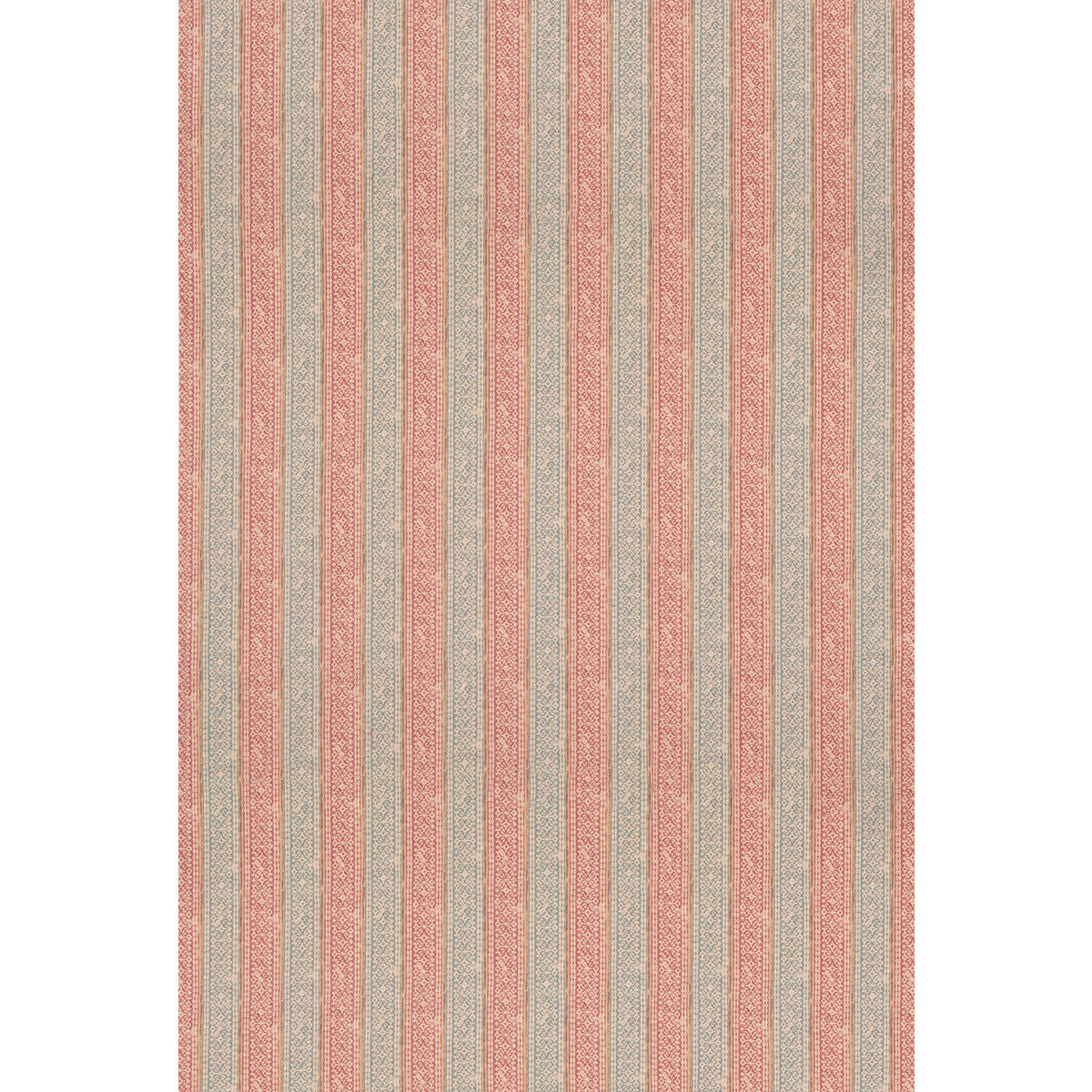 fd2018r520-ladbroke-stripe-tealred-mulberry - MULBERRY Fabric