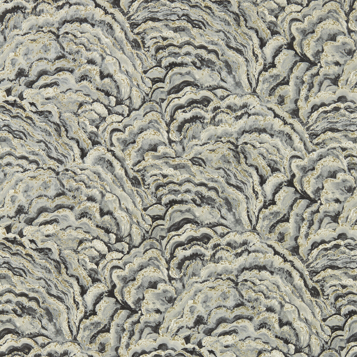 w014205cac0-lumino-noirgilver-wp-clarke-and-clarke - CLARKE AND CLARKE Wallpaper