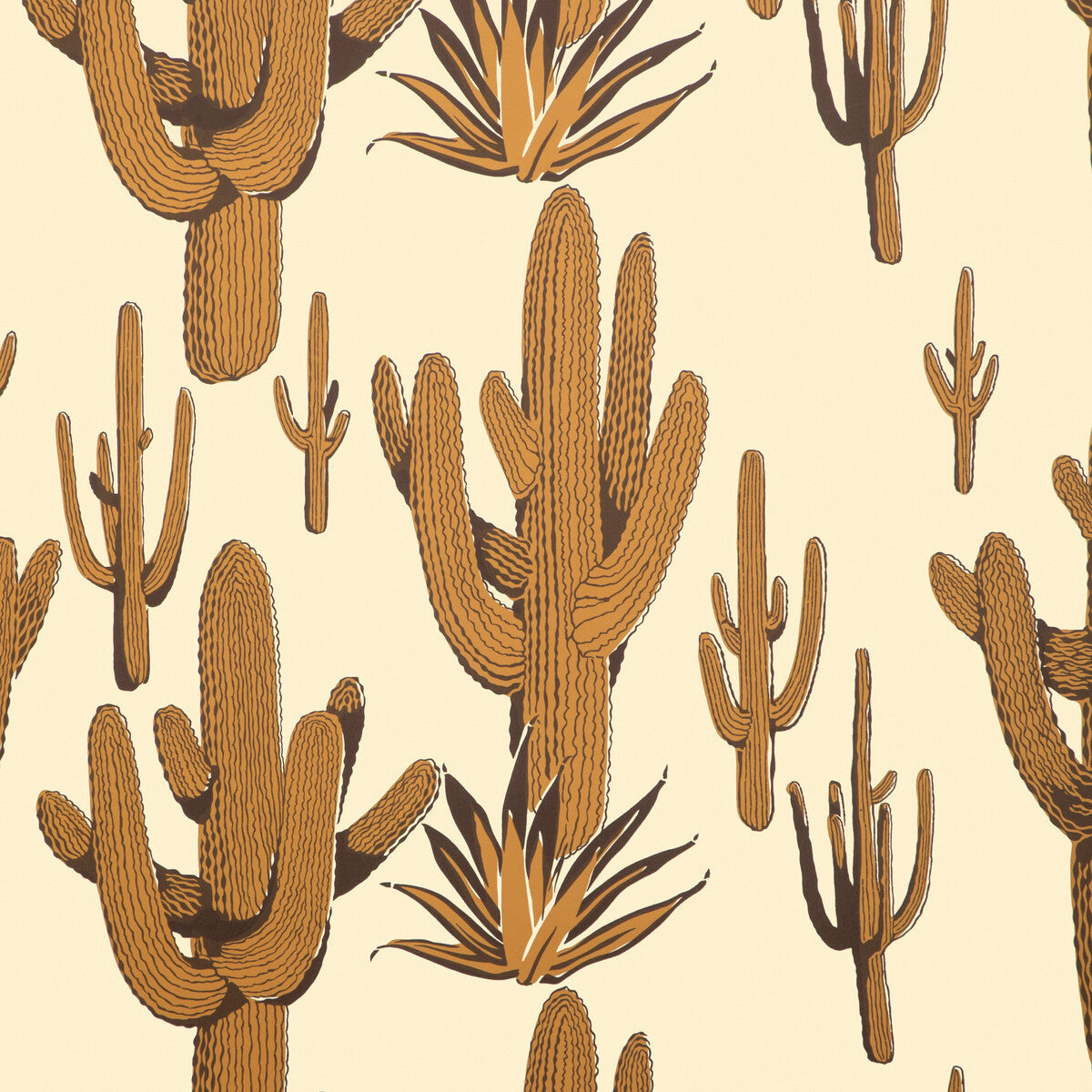 w42604040-cacti-land-wp-saffron-kravet-couture - KRAVET COUTURE Wallpaper