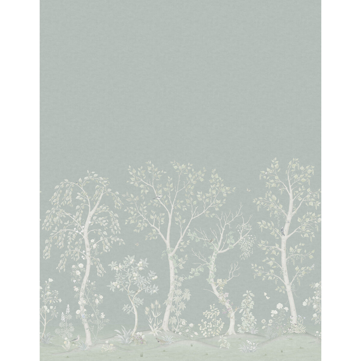 1206020scs0-seasonal-woods-silk-jade-sage-silk-cole-son - COLE & SON Wallpaper