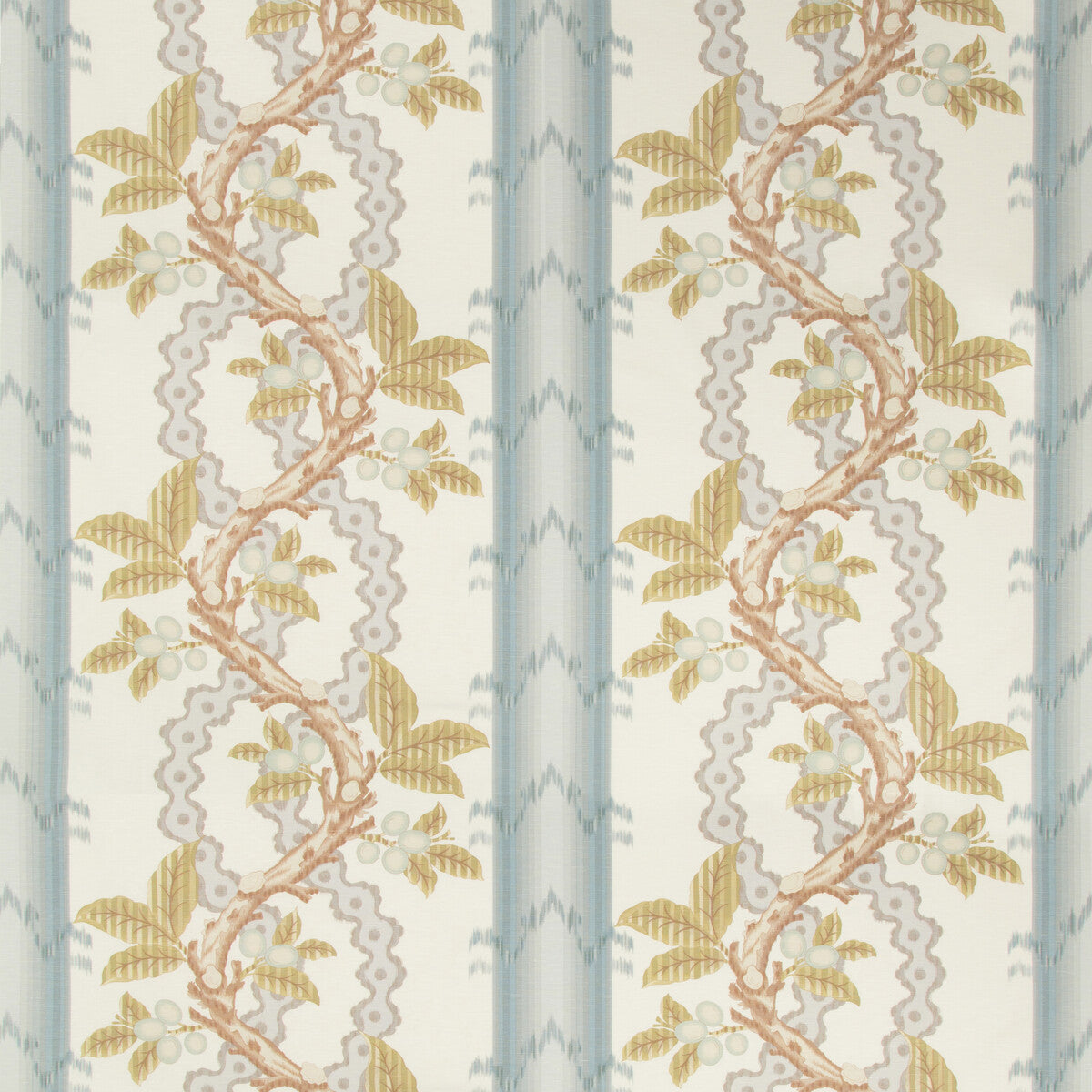 br-795105110-josselin-cotton-and-linen-print-slategrey-brunschwig-fils - BRUNSCHWIG & FILS Fabric