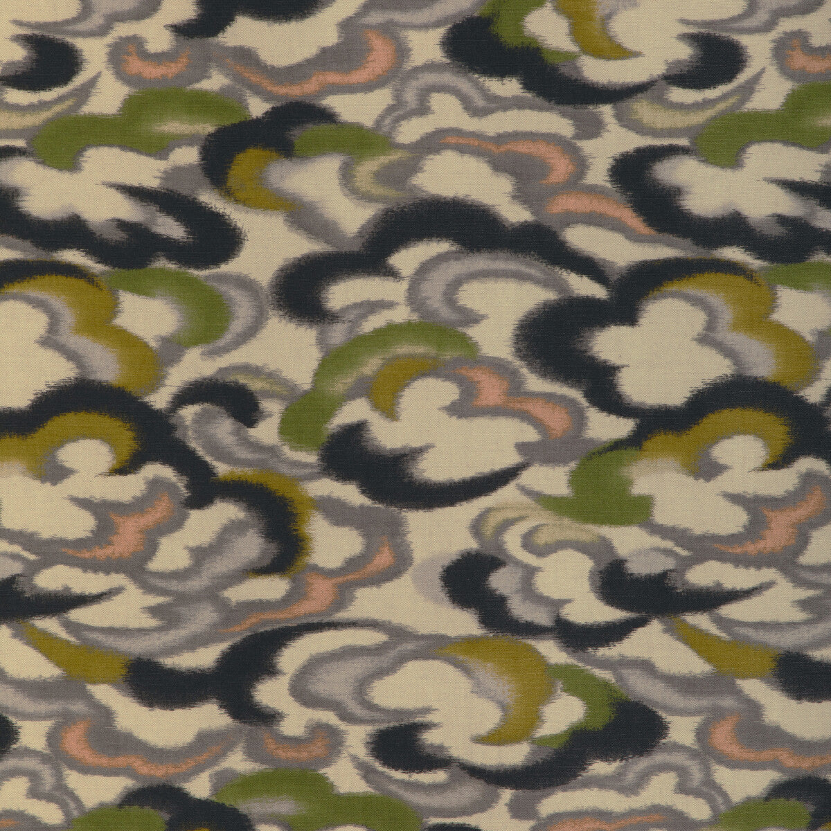 8023138340-stratus-print-peridotgold-brunschwig-fils - BRUNSCHWIG & FILS Fabric
