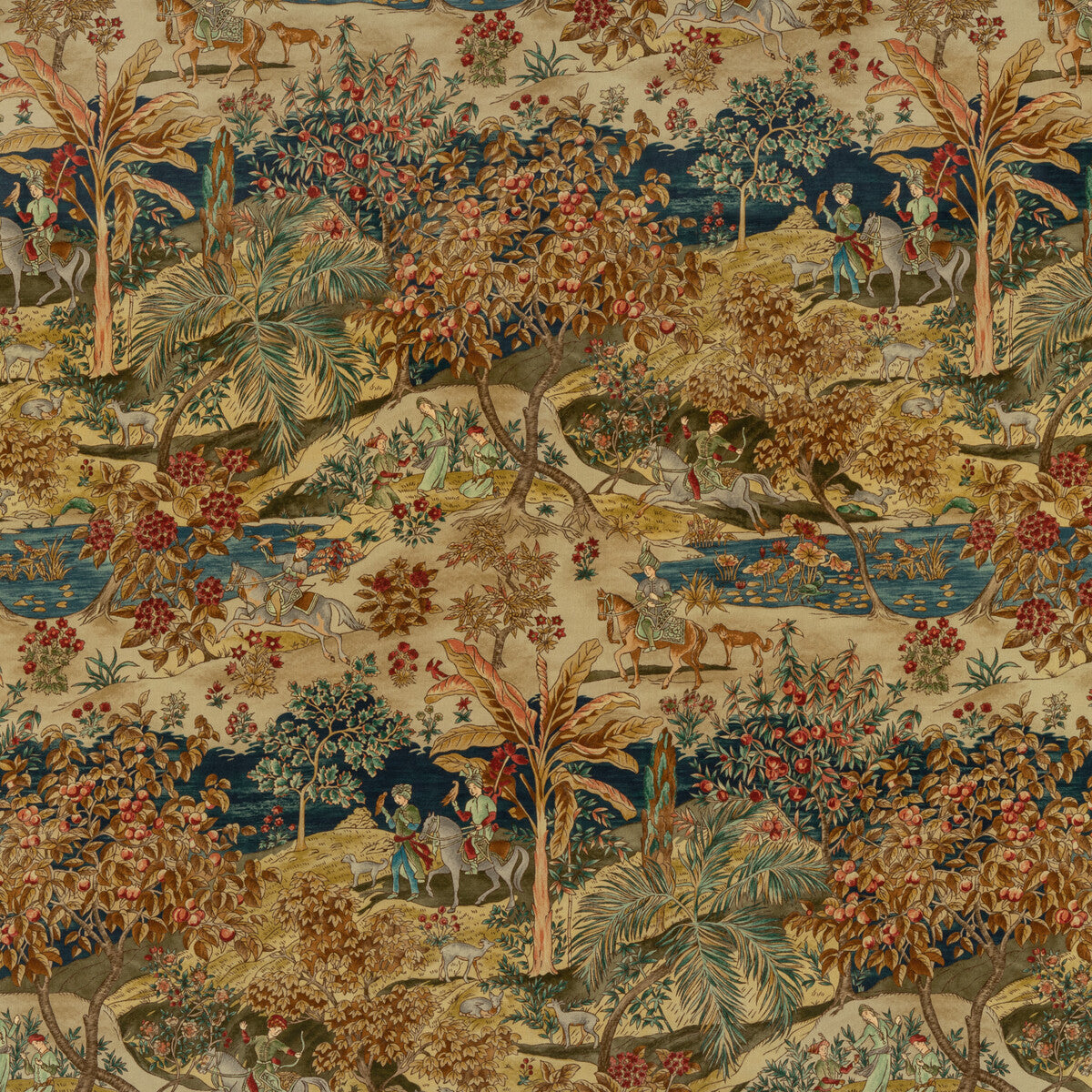 bp1083210-ramayana-velvet-indigored-g-p-j-baker - G P & J BAKER Fabric