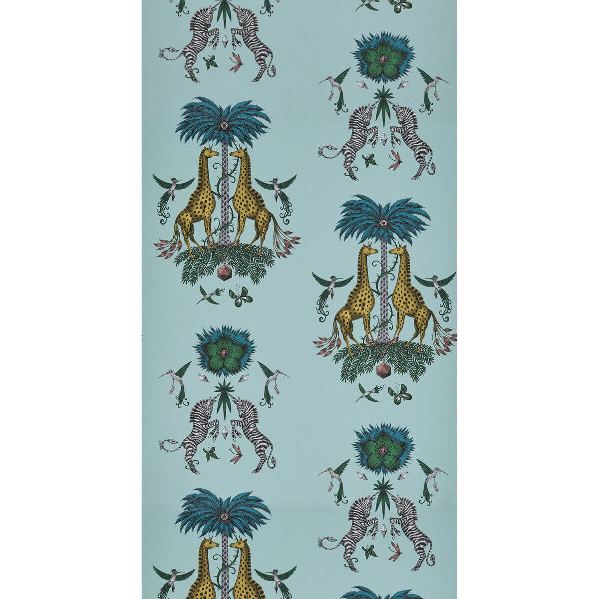 w011404cac0-creatura-turquoise-clarke-and-clarke - CLARKE AND CLARKE Wallpaper