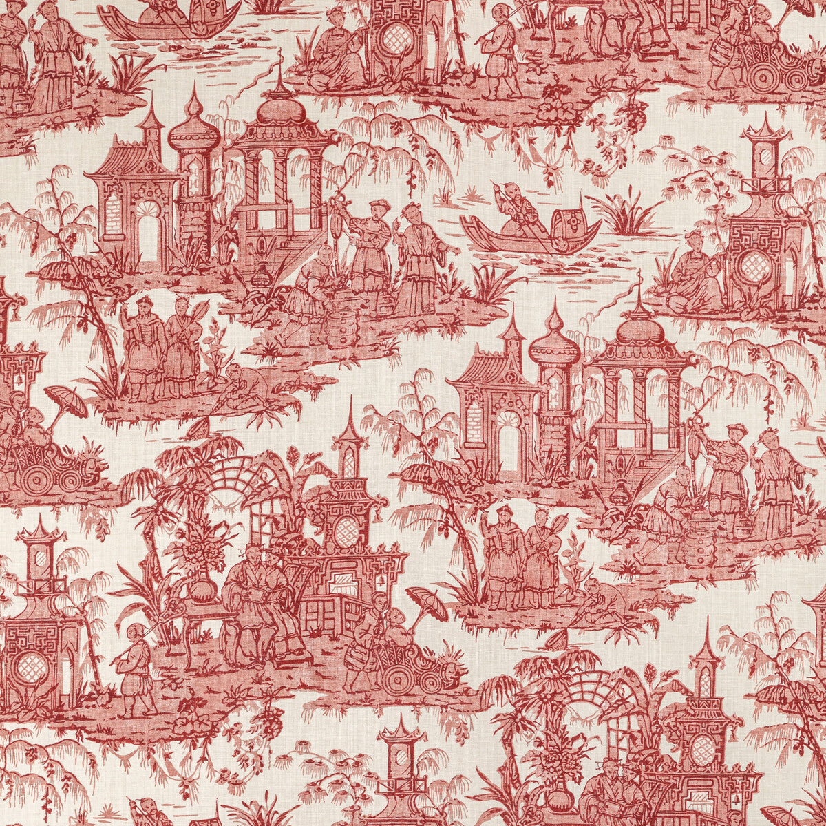 2020224190-pagoda-toile-garnet-lee-jofa - LEE JOFA Fabric