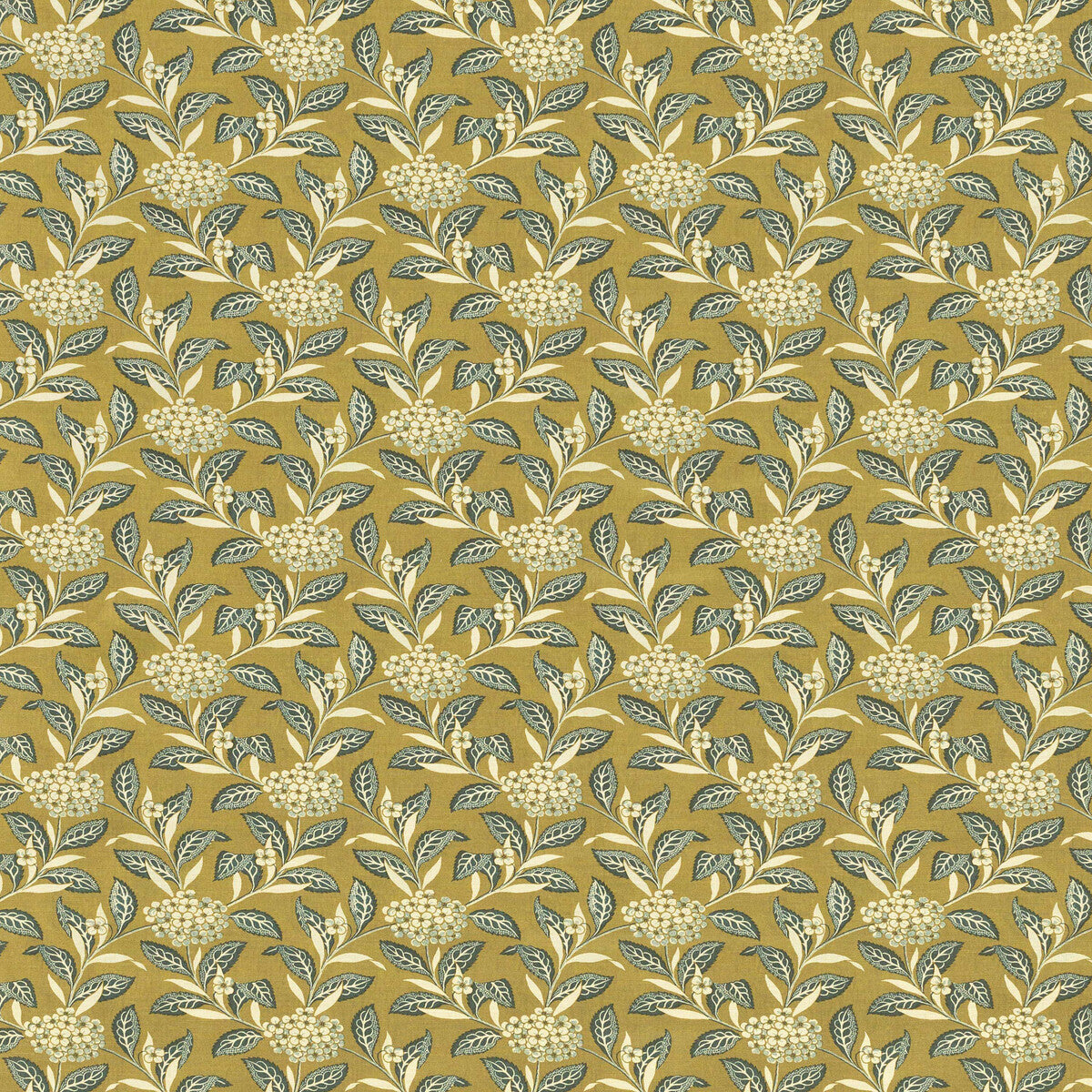 20231333530-ortensia-teal-on-olive-lee-jofa - LEE JOFA Fabric