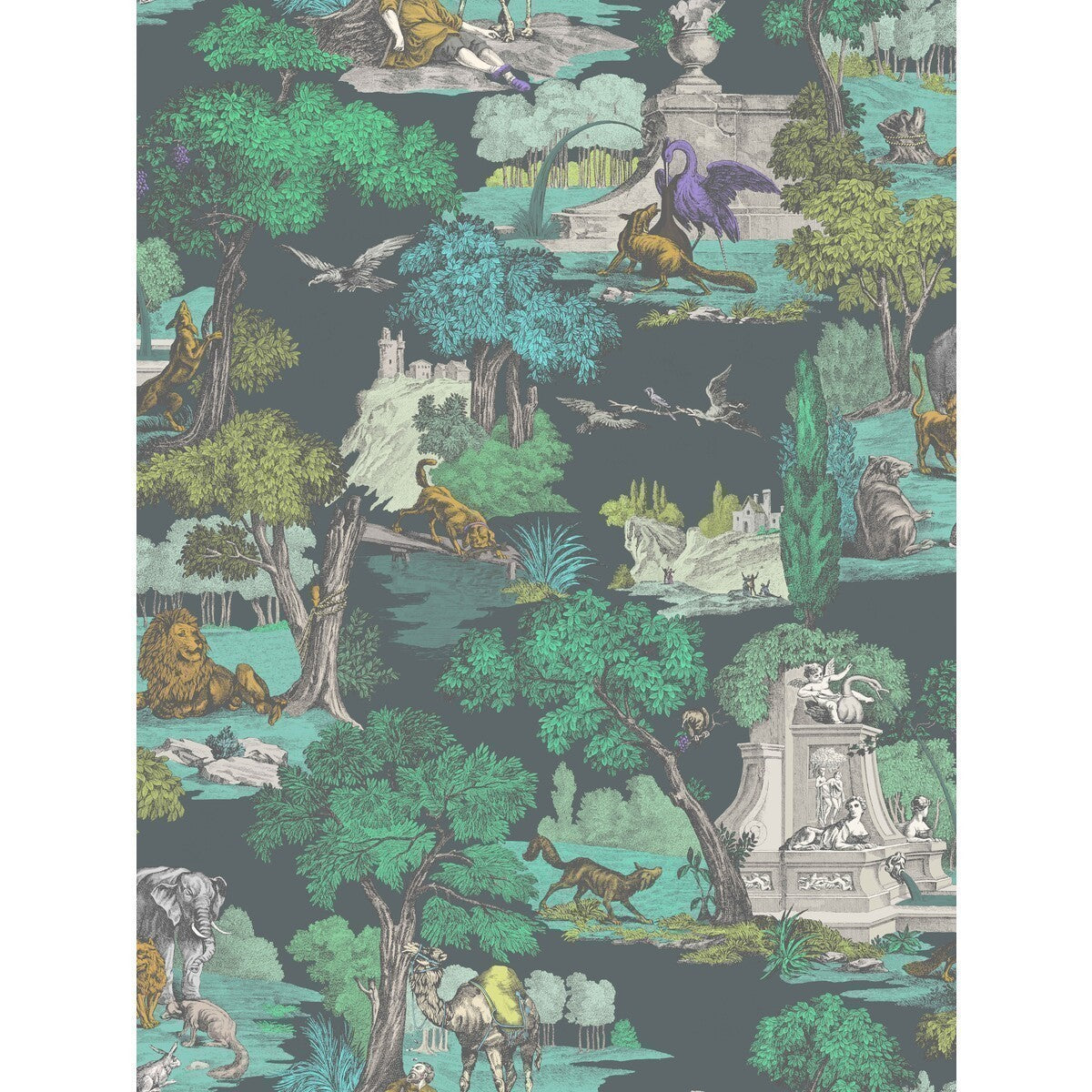 f1116022cs0-versailles-grand-print-viridian-cole-son - COLE & SON Fabric
