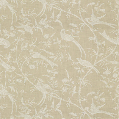 br-792720000-bengali-linen-print-white-on-natural-brunschwig-fils - BRUNSCHWIG & FILS Fabric