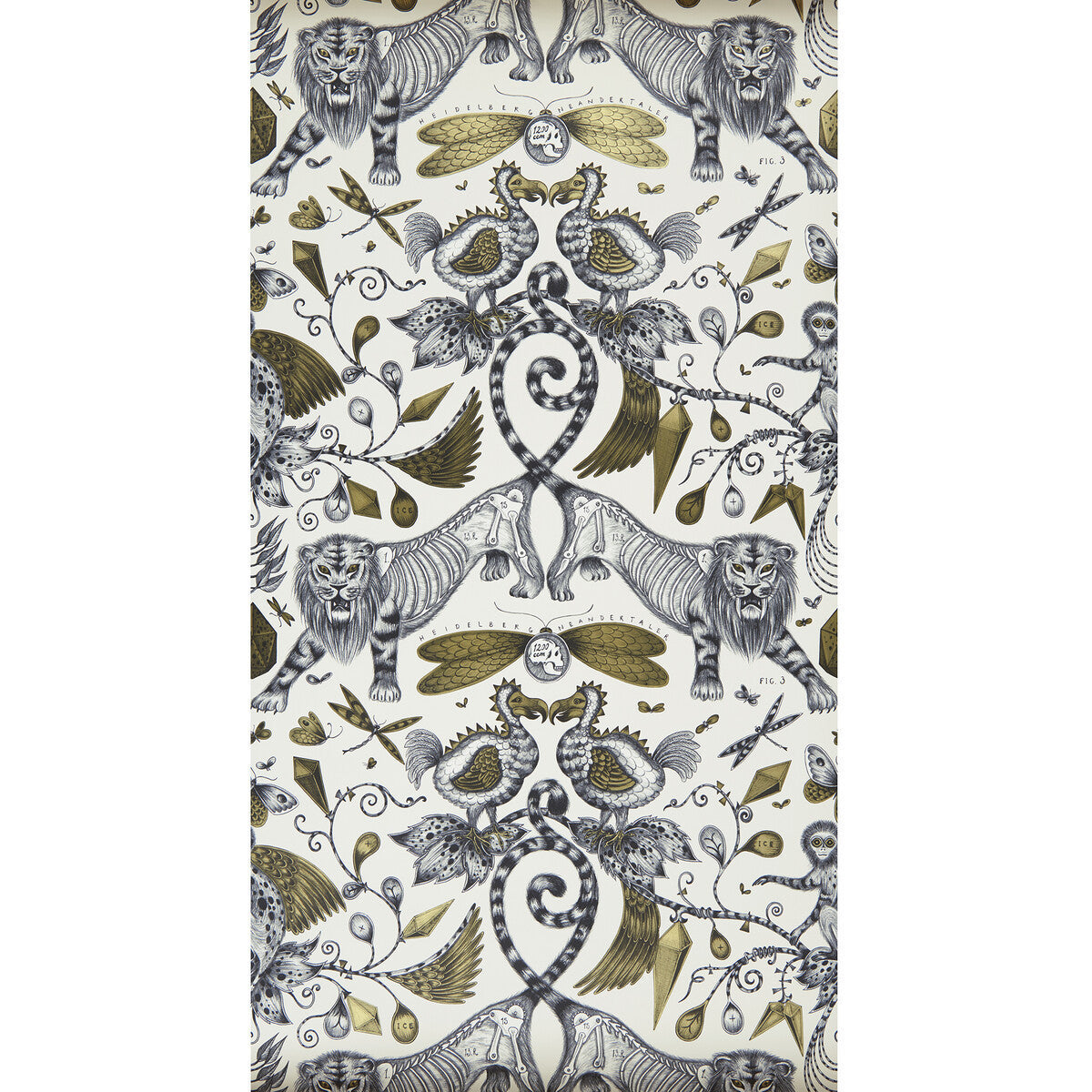 w010002cac0-extinct-gold-clarke-and-clarke - CLARKE AND CLARKE Wallpaper