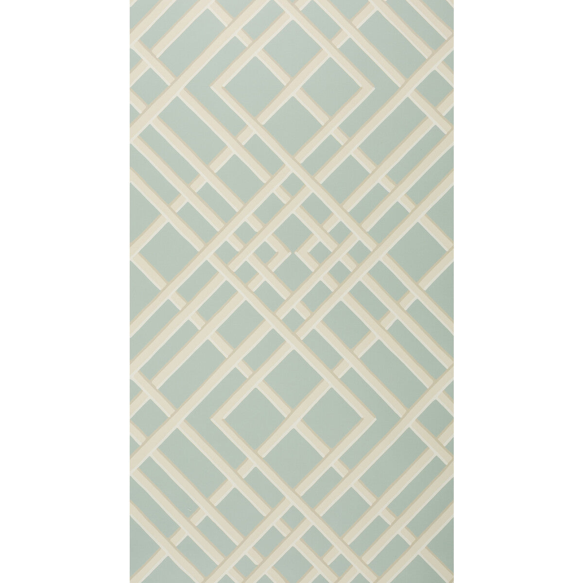 br-60100150-treillage-sidewall-glacier-brunschwig-fils - BRUNSCHWIG & FILS Wallpaper
