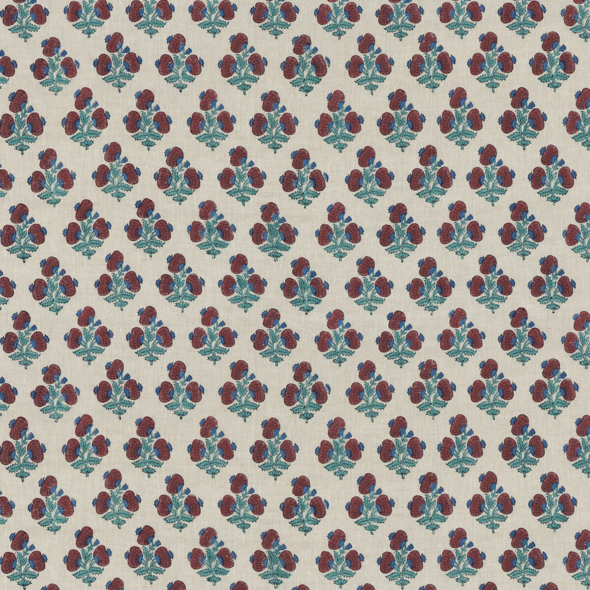 bp1091610-jaipur-poppy-redblue-g-p-j-baker - G P & J BAKER Fabric