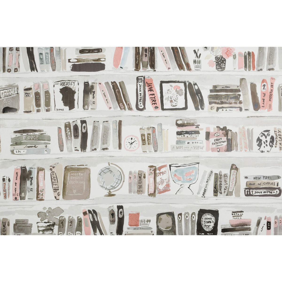 w33327110-bella-books-blush-kravet-design - KRAVET DESIGN Wallpaper