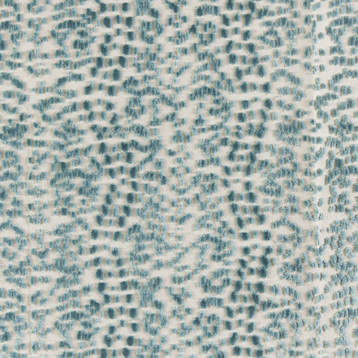 8025101130-les-touches-velvet-aqua-brunschwig-fils - BRUNSCHWIG & FILS Fabric