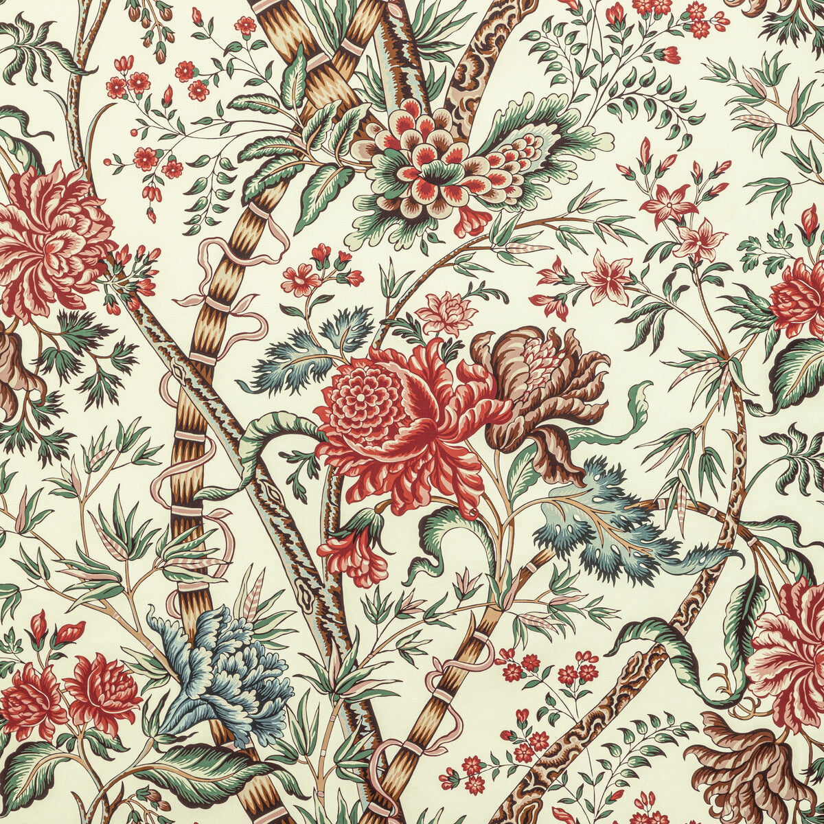 802210019130-luberon-print-redteal-brunschwig-fils - BRUNSCHWIG & FILS Fabric