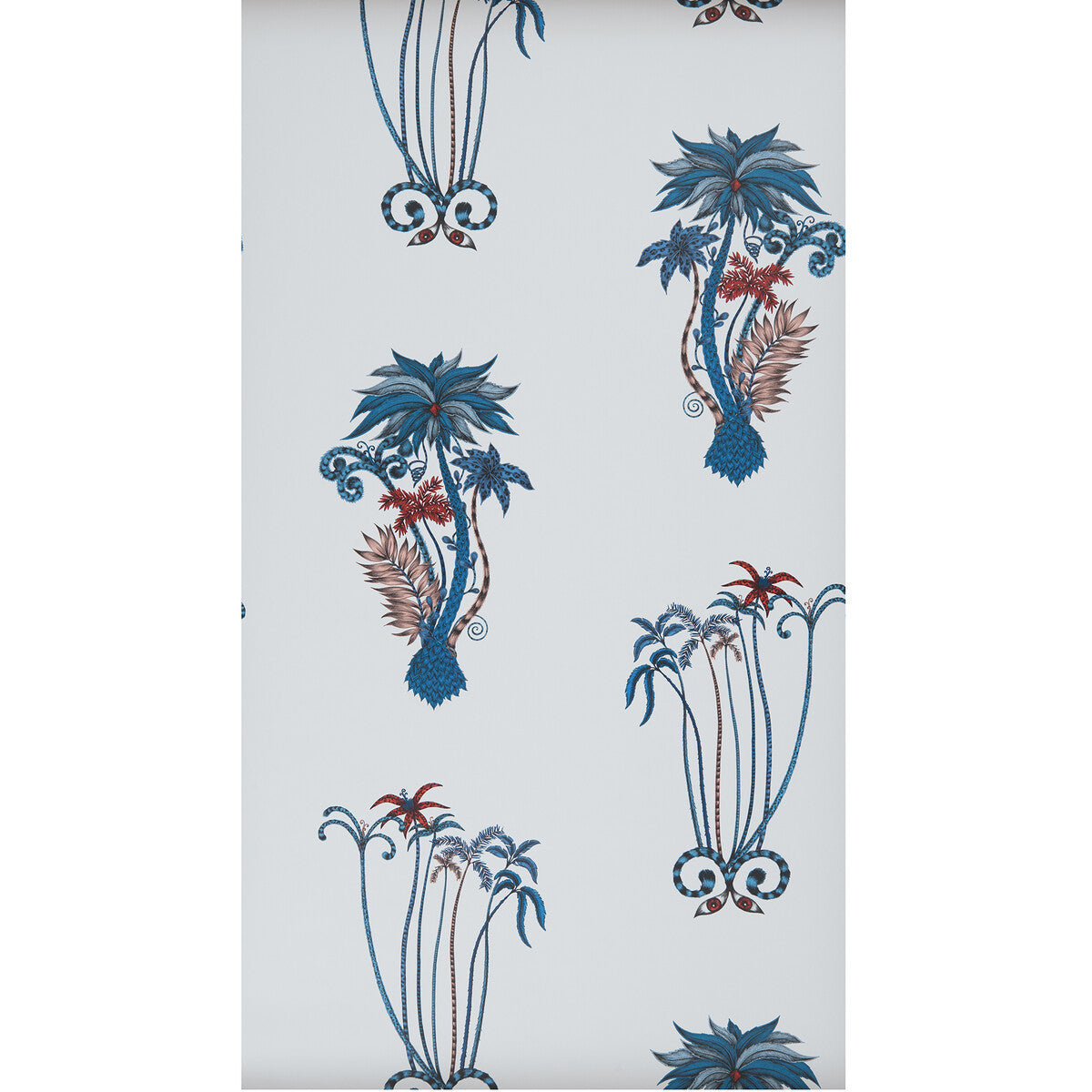 w010101cac0-jungle-palms-blue-clarke-and-clarke - CLARKE AND CLARKE Wallpaper