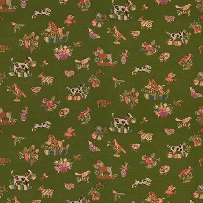 br-894774280-animalitos-woven-tapestry-patio-green-brunschwig-fils - BRUNSCHWIG & FILS Fabric
