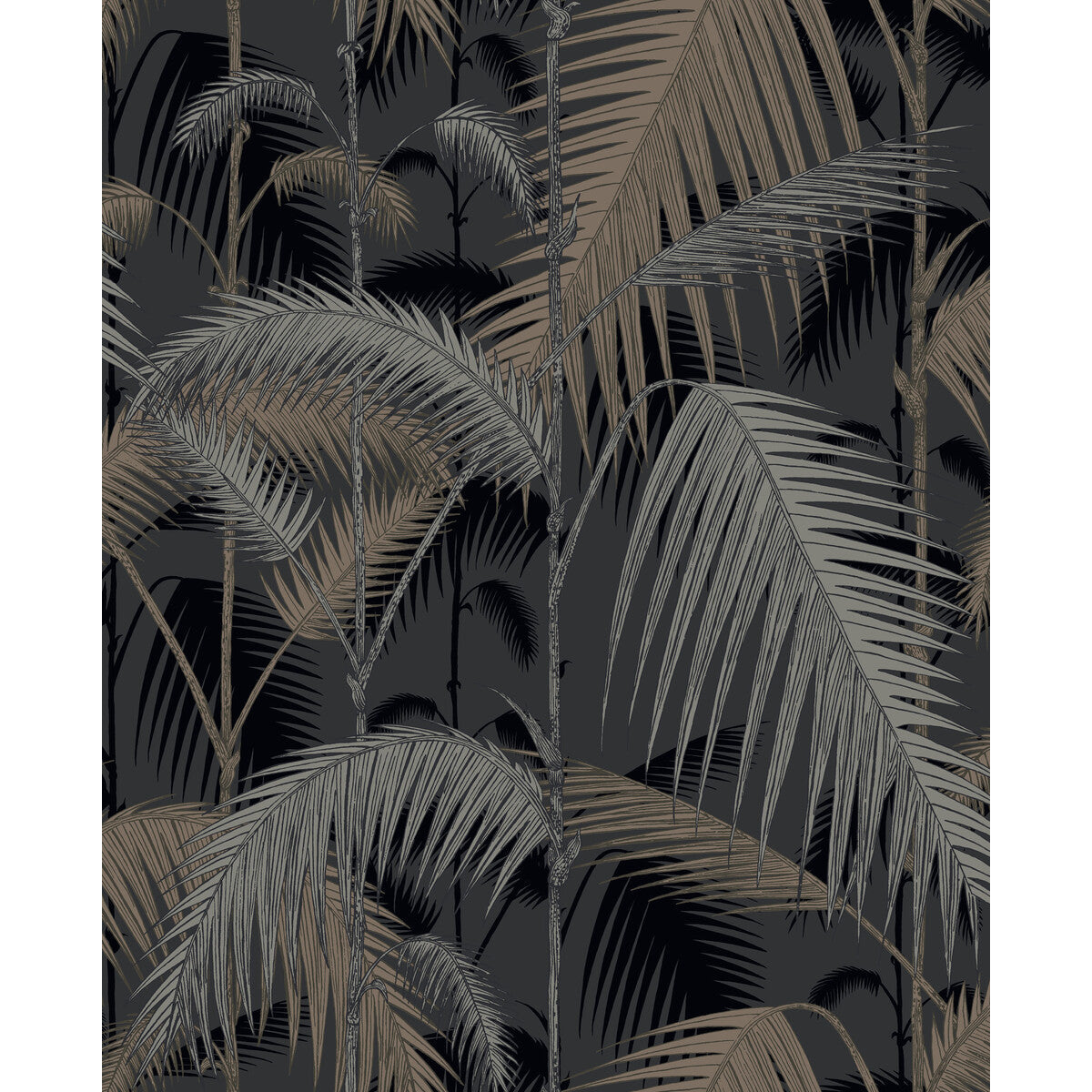 951004cs0-palm-jungle-silverblack-cole-son - COLE & SON Wallpaper
