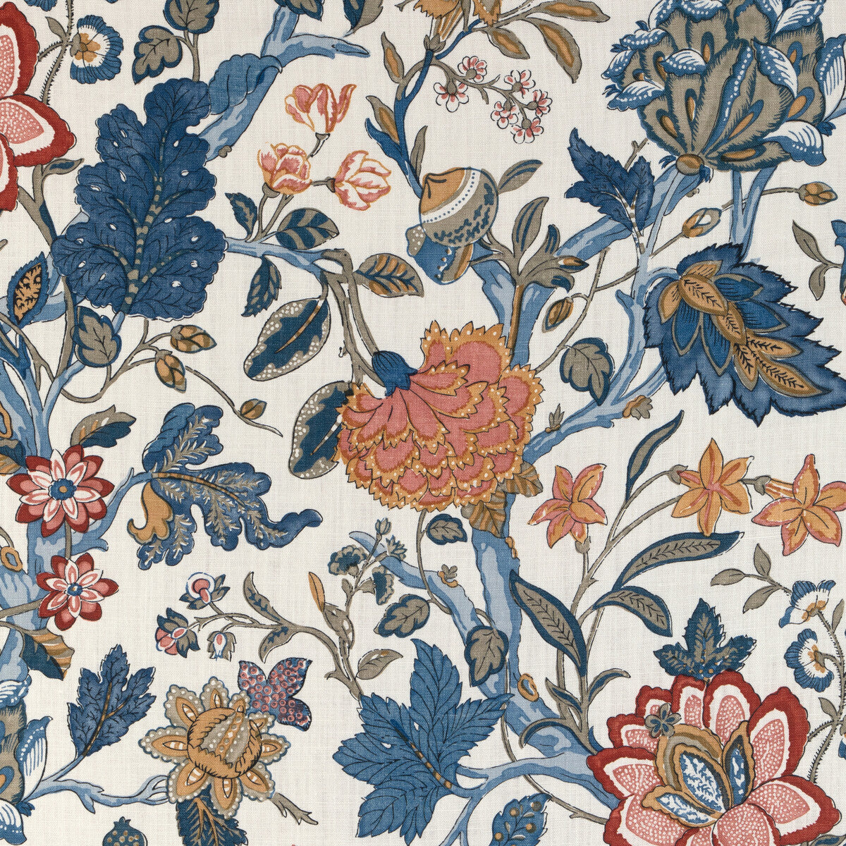 20231215500-hazelwood-print-indigo-lee-jofa - LEE JOFA Fabric