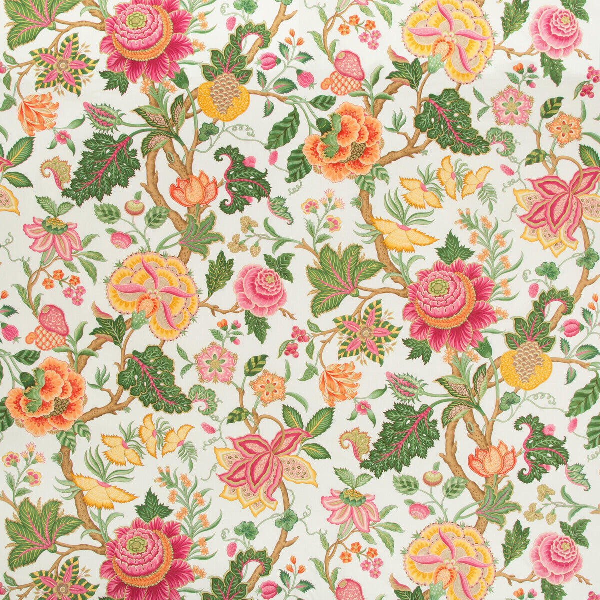 br-793291270-nizam-cotton-print-jewel-brunschwig-fils - BRUNSCHWIG & FILS Fabric
