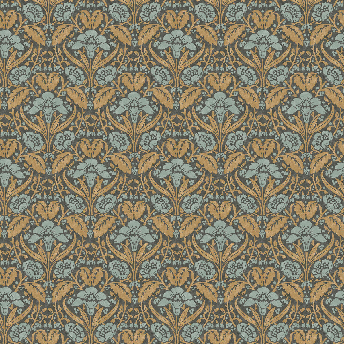 bw4510160-iris-meadow-aquaochre-g-p-j-baker - G P & J BAKER Wallpaper
