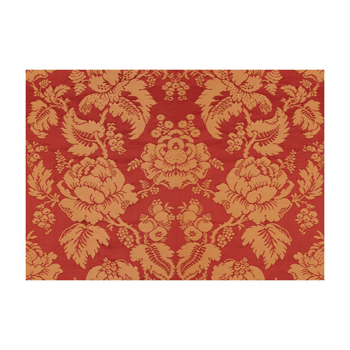 br-81035o0-moulins-damask-rougeivoire-brunschwig-fils - BRUNSCHWIG & FILS Fabric
