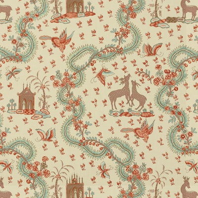 br-71621020-pondichery-turquoise-brunschwig-fils - BRUNSCHWIG & FILS Fabric