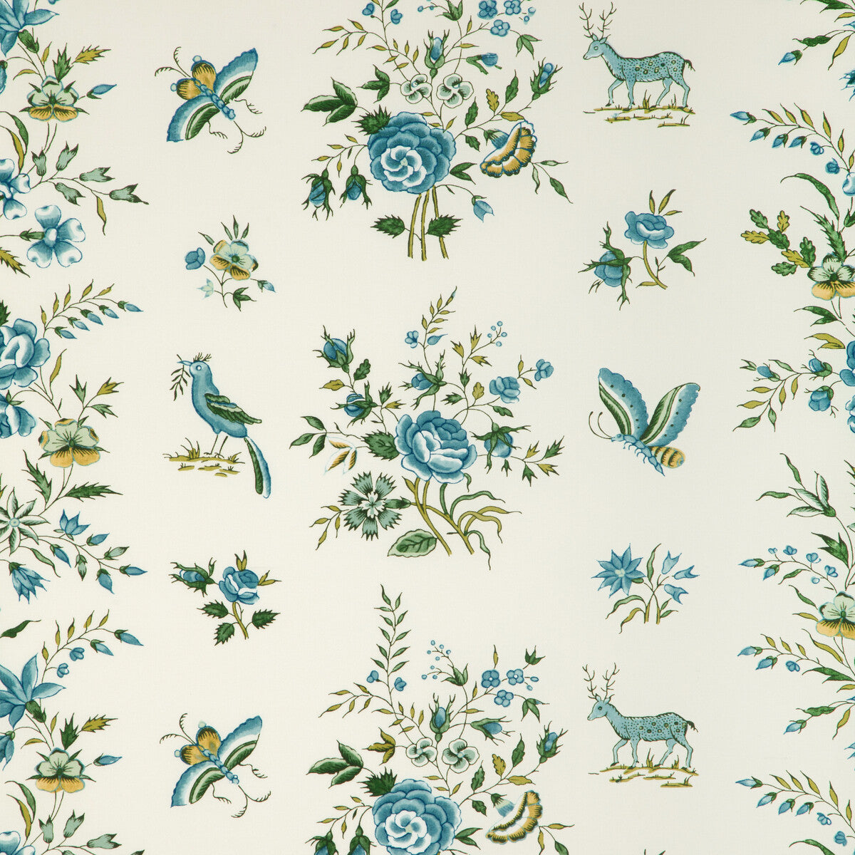 80231031940-aurel-print-aqualeaf-brunschwig-fils - BRUNSCHWIG & FILS Fabric