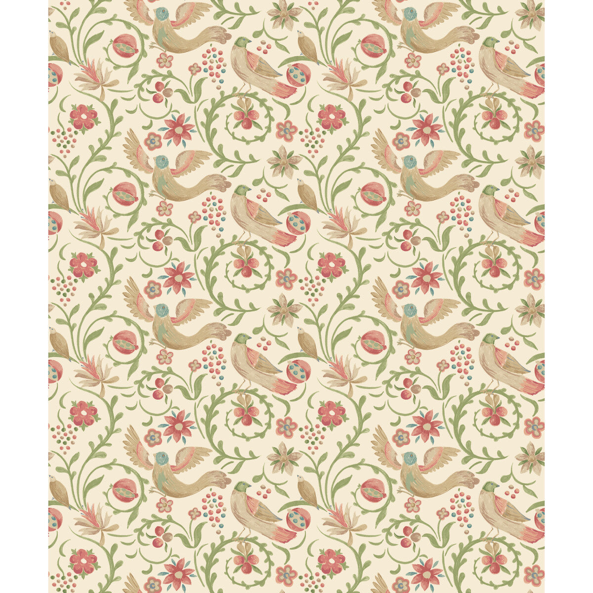 bw4514960-royal-court-pinkgreen-g-p-j-baker - G P & J BAKER Wallpaper