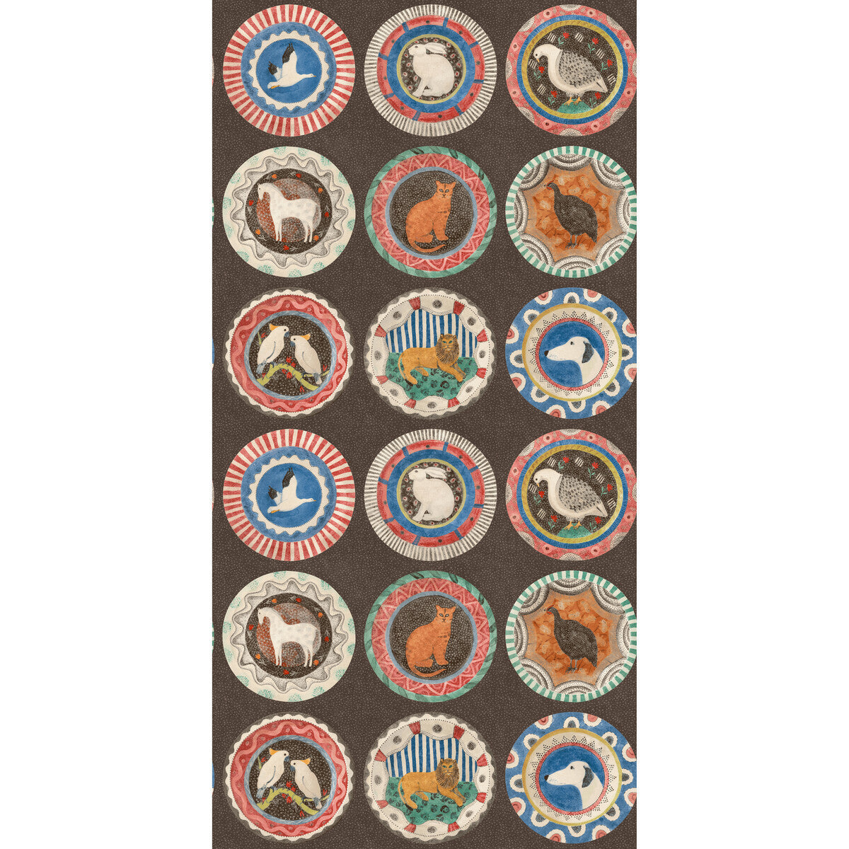 bw4512620-robinas-dinner-party-cocoa-g-p-j-baker - G P & J BAKER Wallpaper