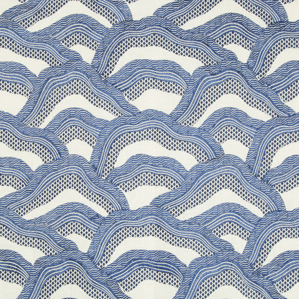 8017127500-les-rizieres-emb-royalnavy-brunschwig-fils - BRUNSCHWIG & FILS Fabric