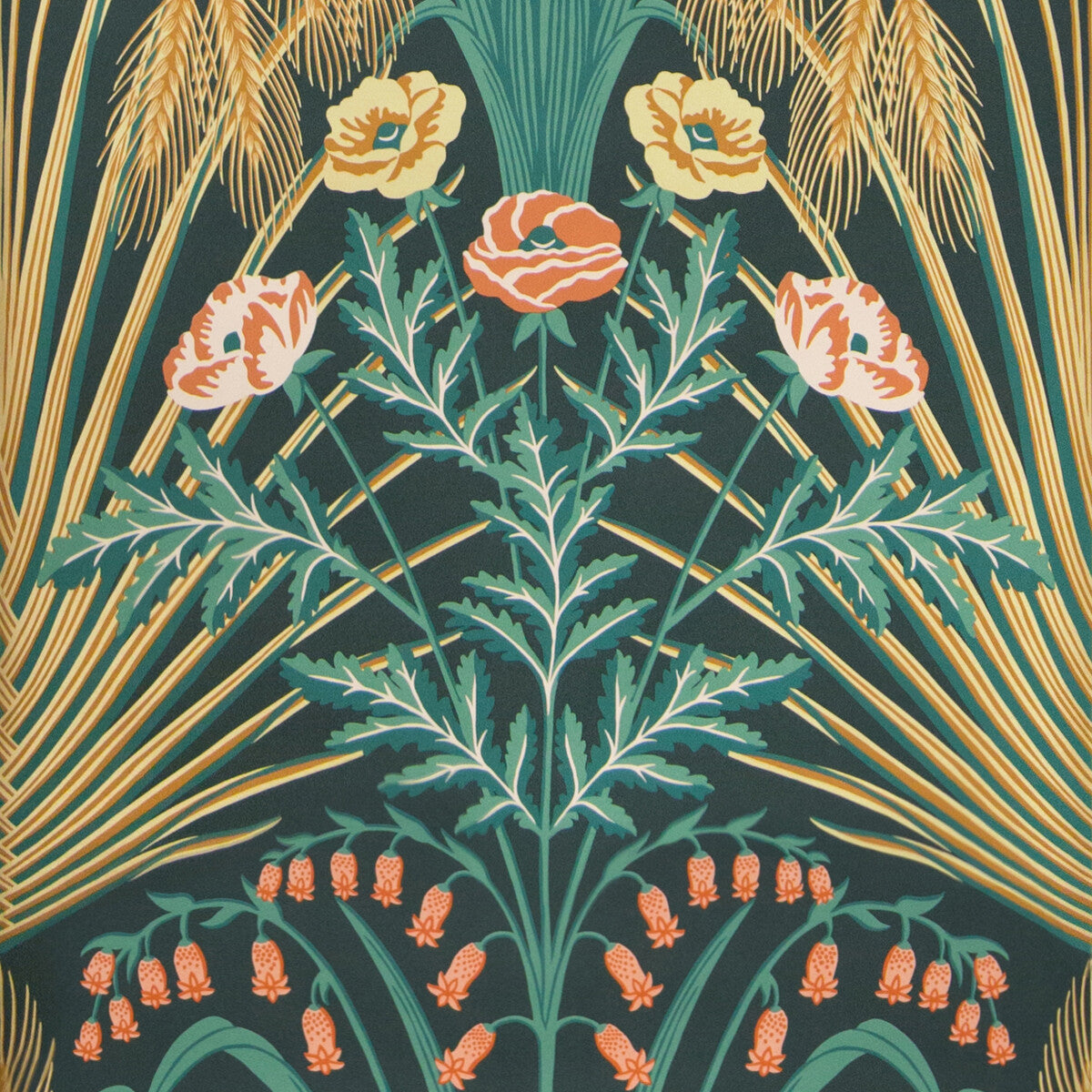 1153010cs0-bluebell-tealgoldpetrol-cole-son - COLE & SON Wallpaper