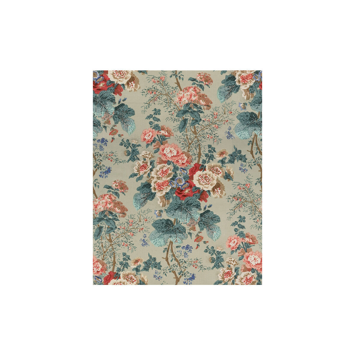 7134lj0-hollyhock-hdb-green-lee-jofa - LEE JOFA Fabric