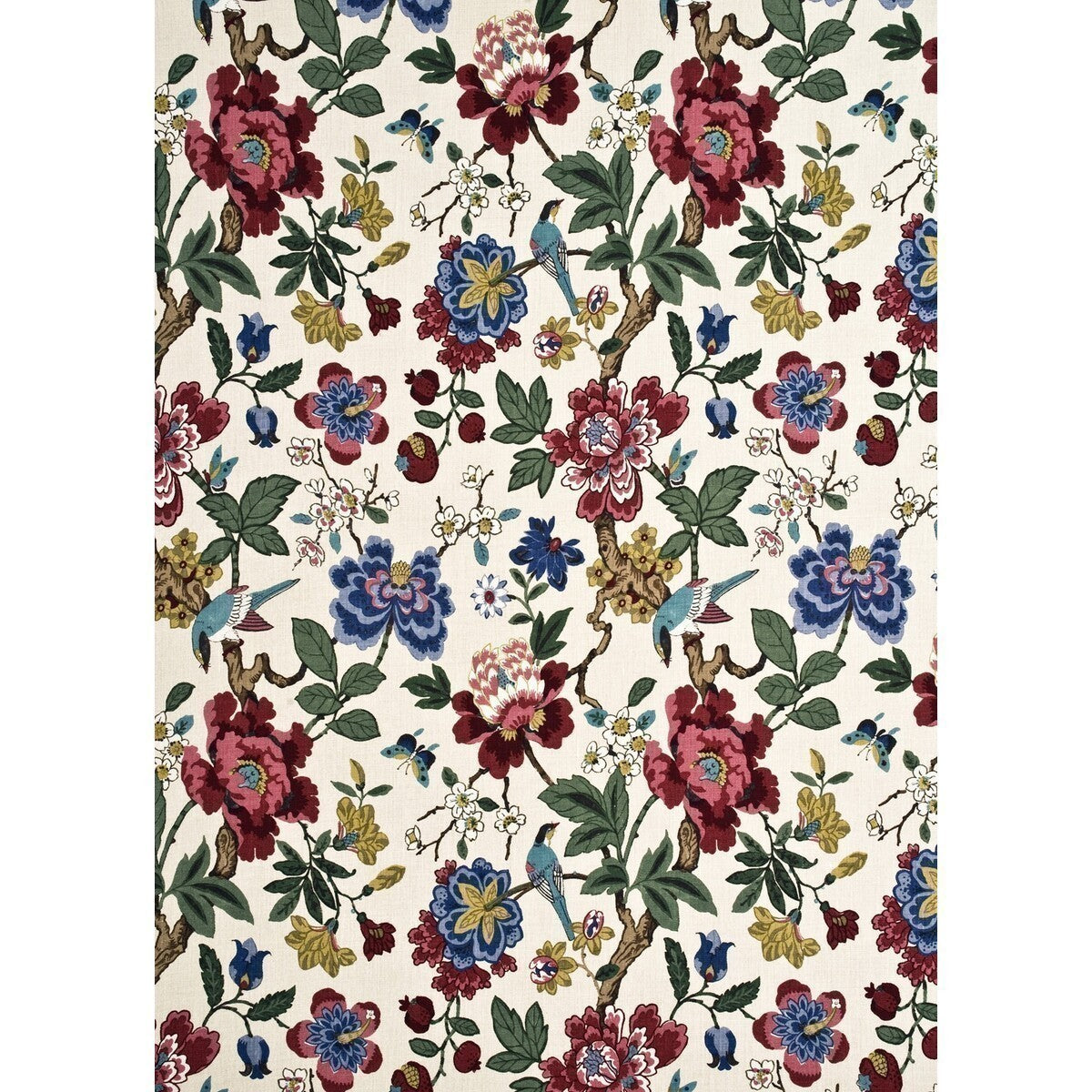 bp1046440-persian-pomegranate-redindigostone-g-p-j-baker - G P & J BAKER Fabric