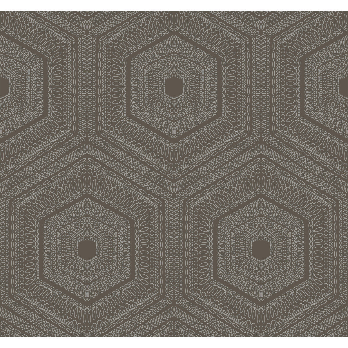 wtp4041wt0-concentric-groove-chocolate-winfield-thybony - WINFIELD THYBONY Wallpaper