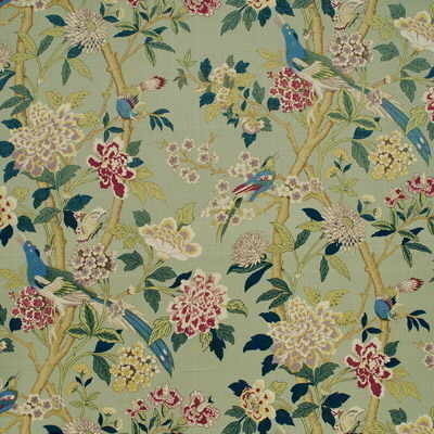bp1014830-hydrangea-bird-aquarose-g-p-j-baker - G P & J BAKER Fabric