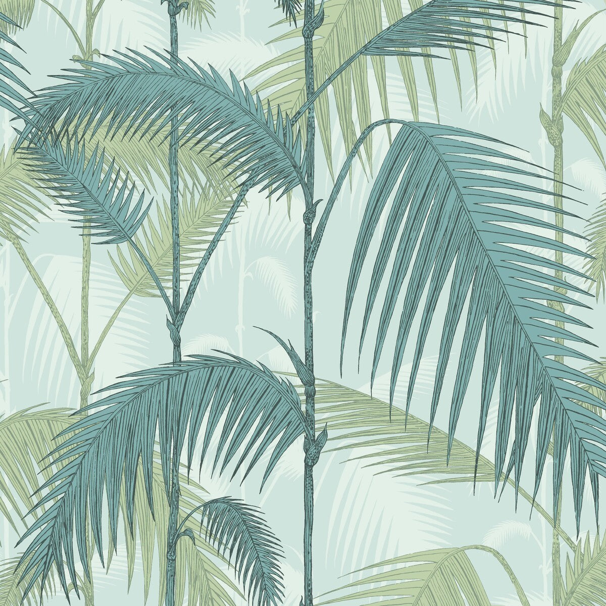 1121001cs0-palm-jungle-print-room-bluemint-cole-son - COLE & SON Wallpaper
