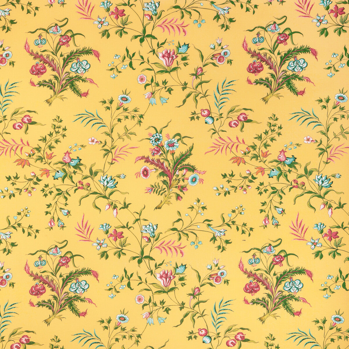80231074300-chancay-print-sunleaf-brunschwig-fils - BRUNSCHWIG & FILS Fabric