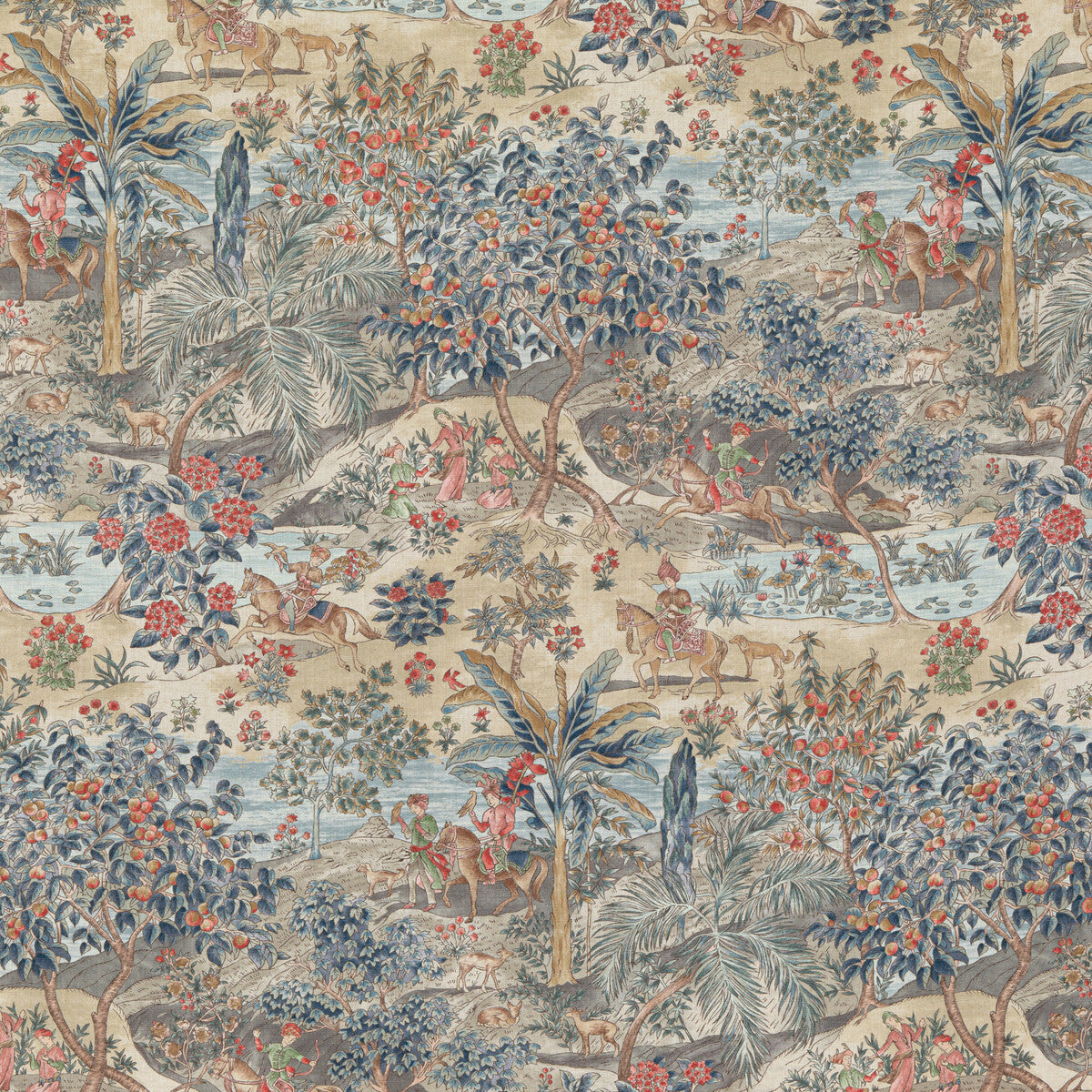 bp1083310-ramayana-redblue-g-p-j-baker - G P & J BAKER Fabric