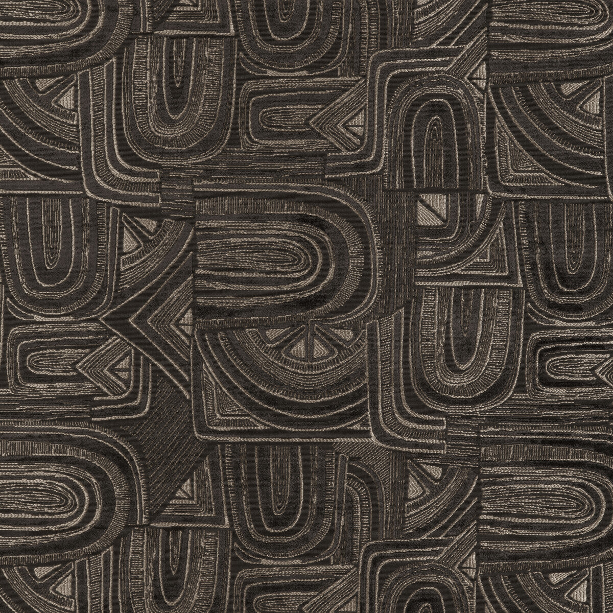 802313960-timbre-velvet-ebony-brunschwig-fils - BRUNSCHWIG & FILS Fabric