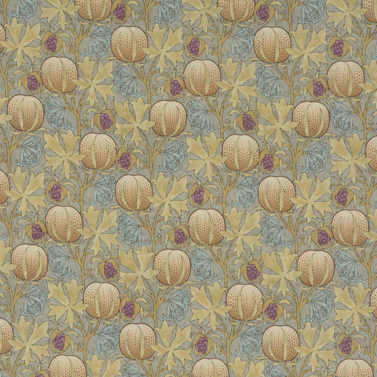 bp1062130-pumpkins-teal-g-p-j-baker - G P & J BAKER Fabric
