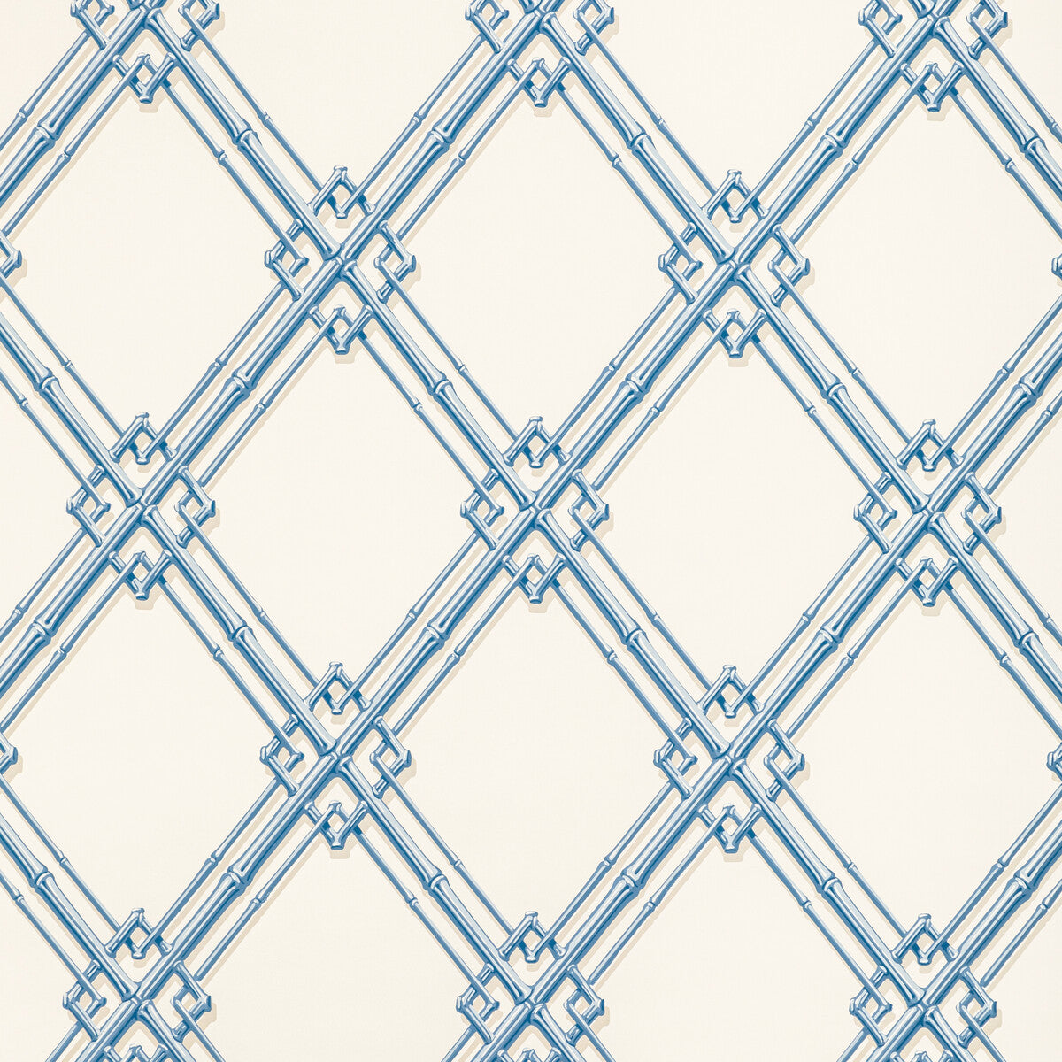 br-6941150-treillage-de-bambou-blue-brunschwig-fils - BRUNSCHWIG & FILS Wallpaper
