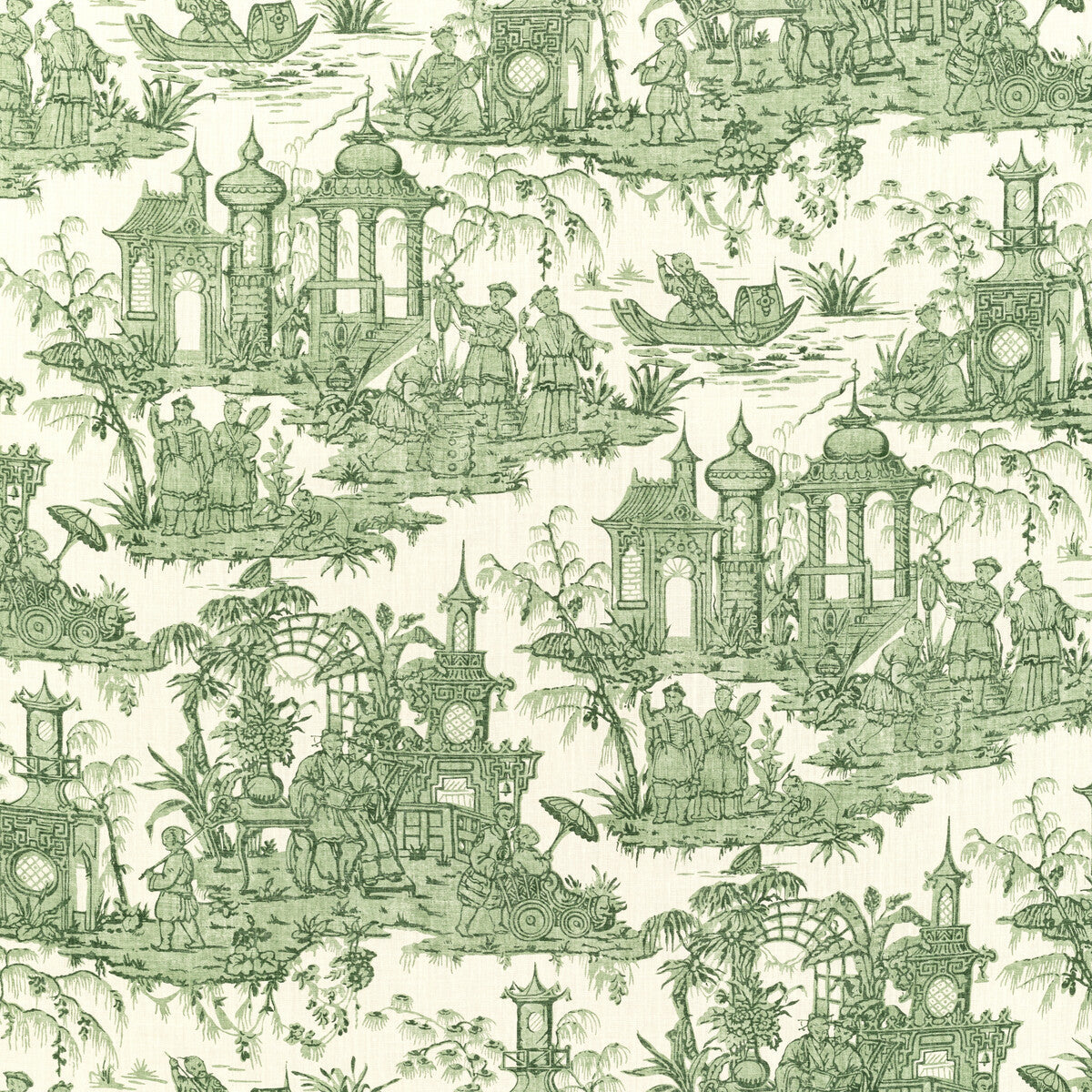20202243160-pagoda-toile-forest-lee-jofa - LEE JOFA Fabric