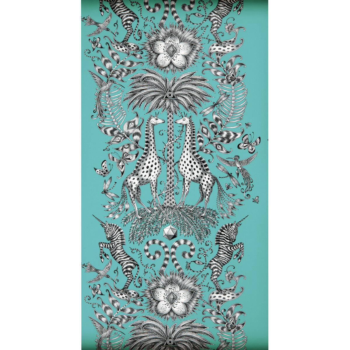 w010208cac0-kruger-teal-clarke-and-clarke - CLARKE AND CLARKE Wallpaper