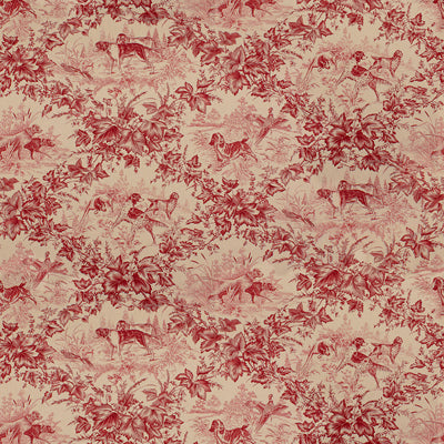 br-704161660-on-point-cotton-print-red-brunschwig-fils - BRUNSCHWIG & FILS Fabric