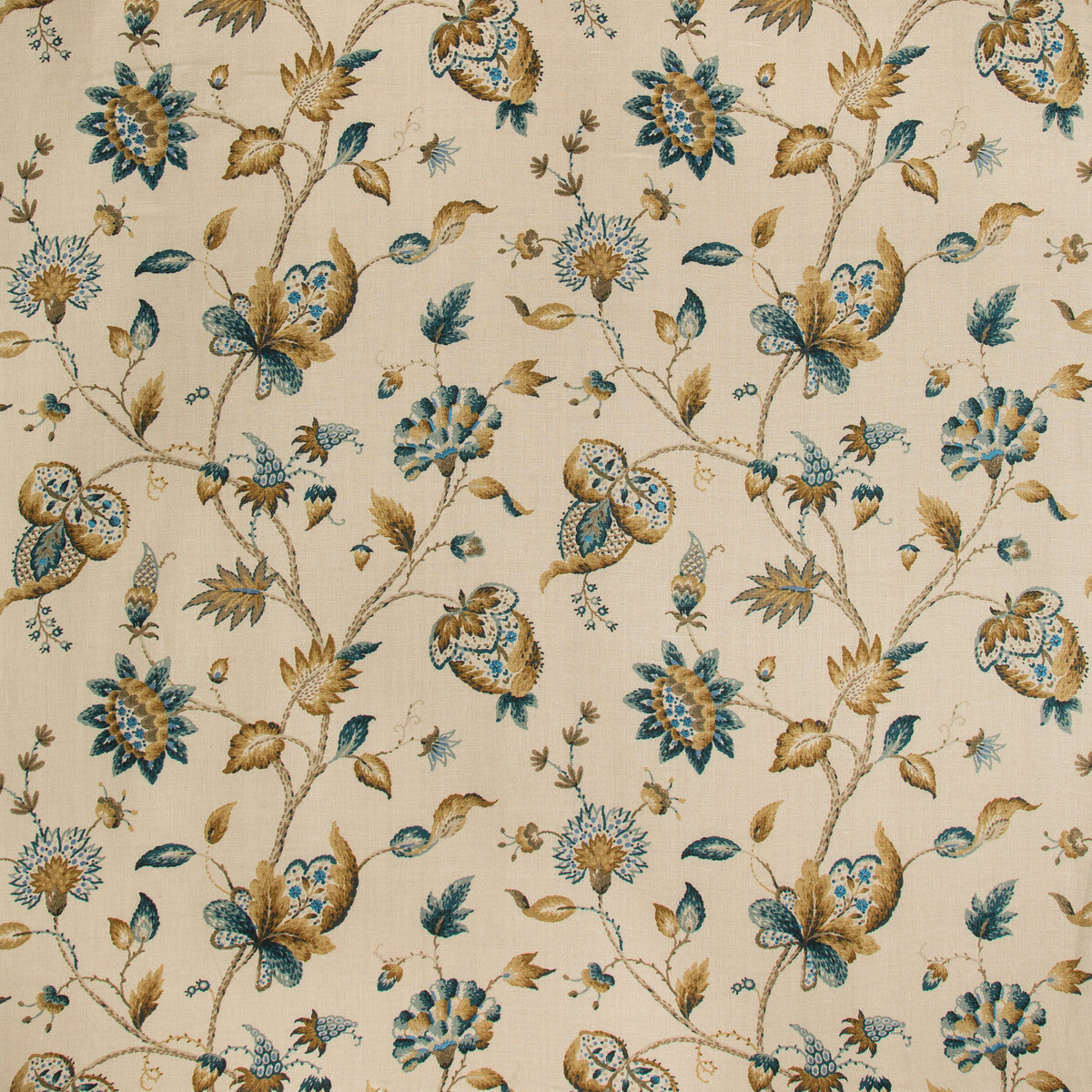 20191051340-hollin-print-peacock-lee-jofa - LEE JOFA Fabric
